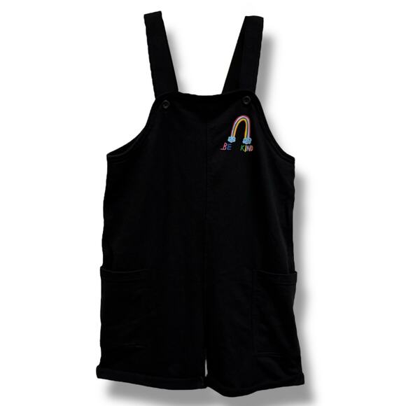 NEW PRIDE Romper from Target – Girls M (8) – “Be Kind” Rainbow Design – Black - Picture 1 of 5